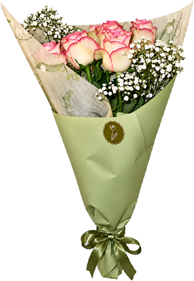 A hand-gathered Green Stems bouquet